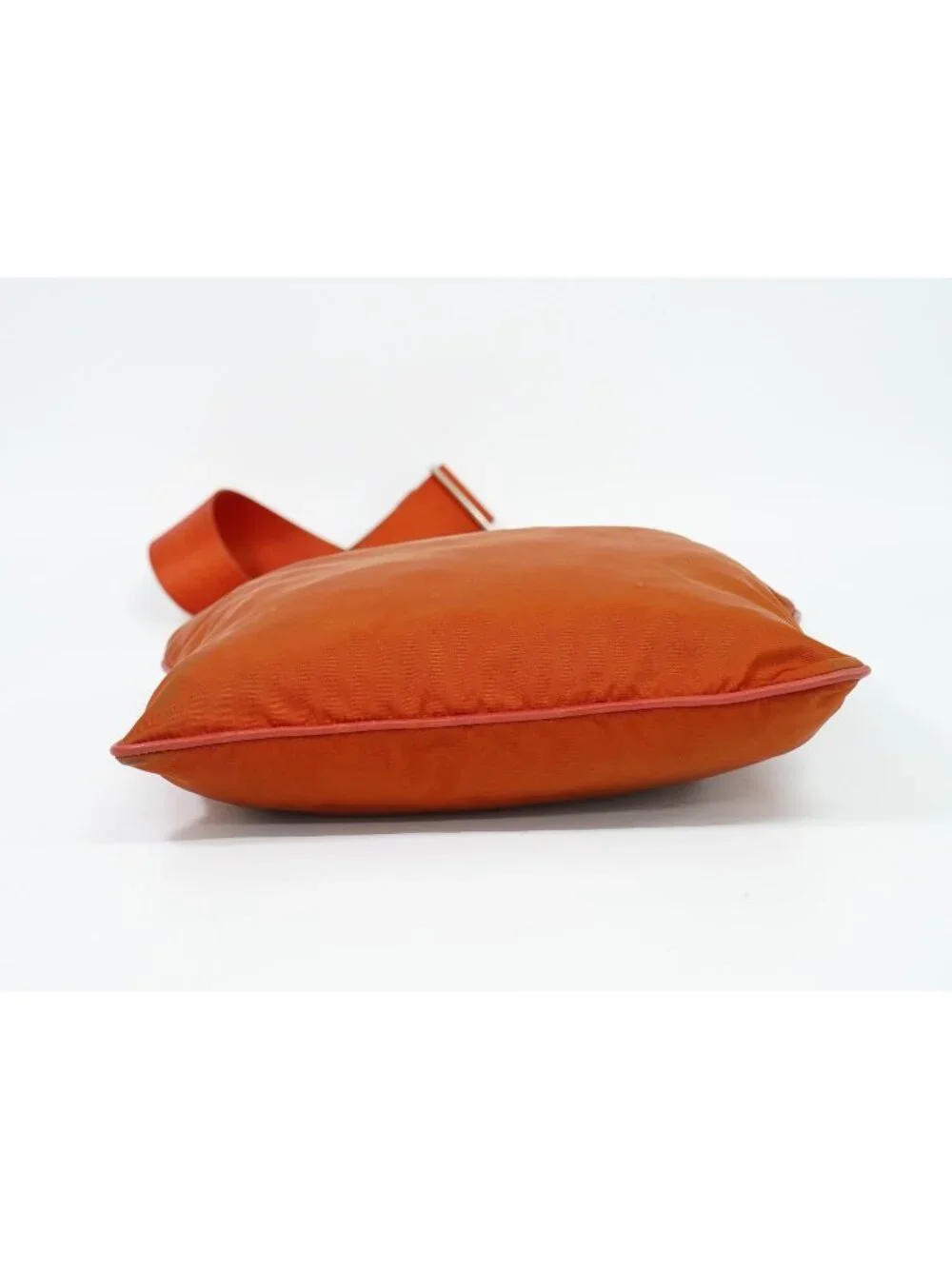 Prada Nylon Shoulder Bag Pochette Orange